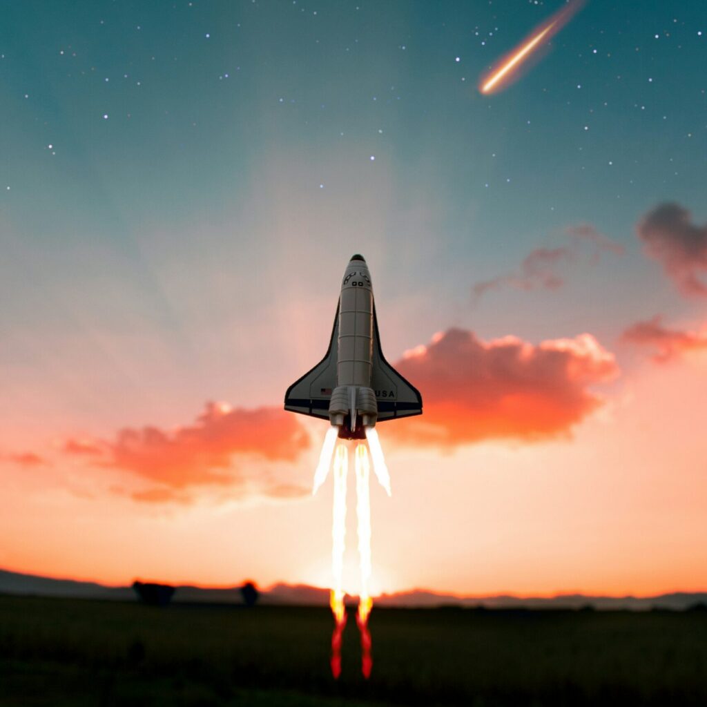 A rocket launching the satellite you might be able to launch, paid for by benefits if you use military precision.